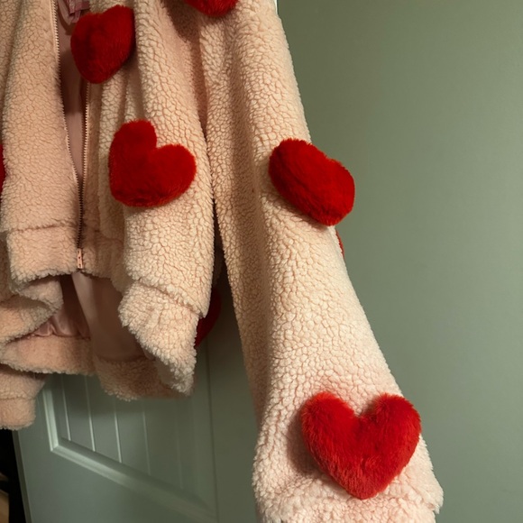 Sugar Thrillz Pink Jacket with Red Heart Accents - Picture 5 of 5